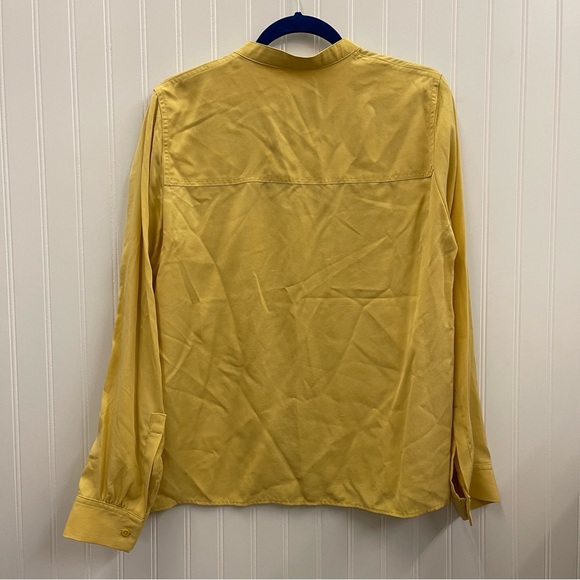 NWT COS Patch Pocket Button Down Short in Yellow Sz 12 - Picture 6 of 8